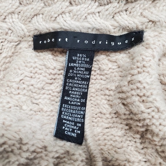 Robert Rodriguez Sweater Coat with Black Lace - Picture 4 of 4